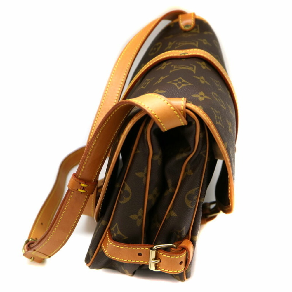 Louis Vuitton Bag Shoulder Brown 30 Saumur Monogram Canvas - Picture 4 of 11